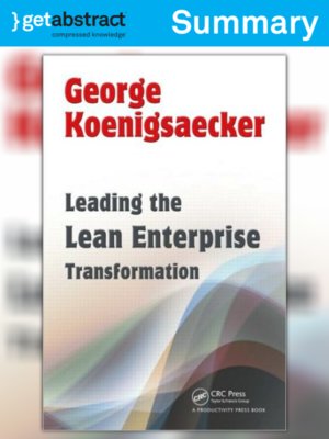 cover image of Leading the Lean Enterprise Transformation (Summary)